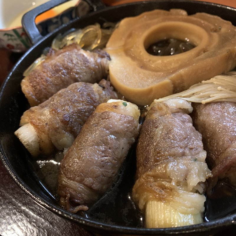 和牛とネギのすき焼き巻(菱田屋)