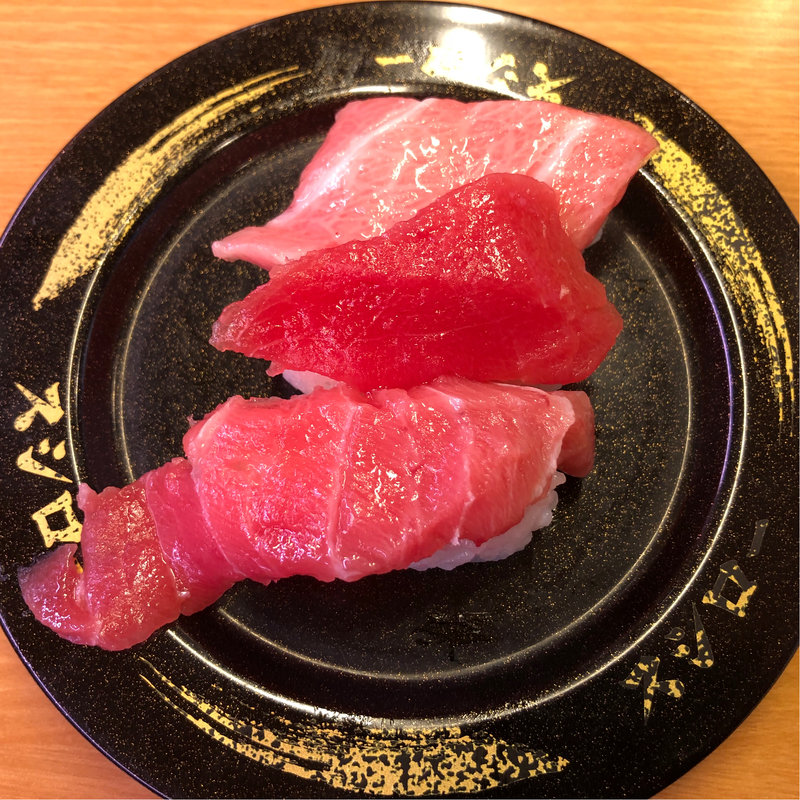本鮪3貫盛り(スシロー 枚方招提店)