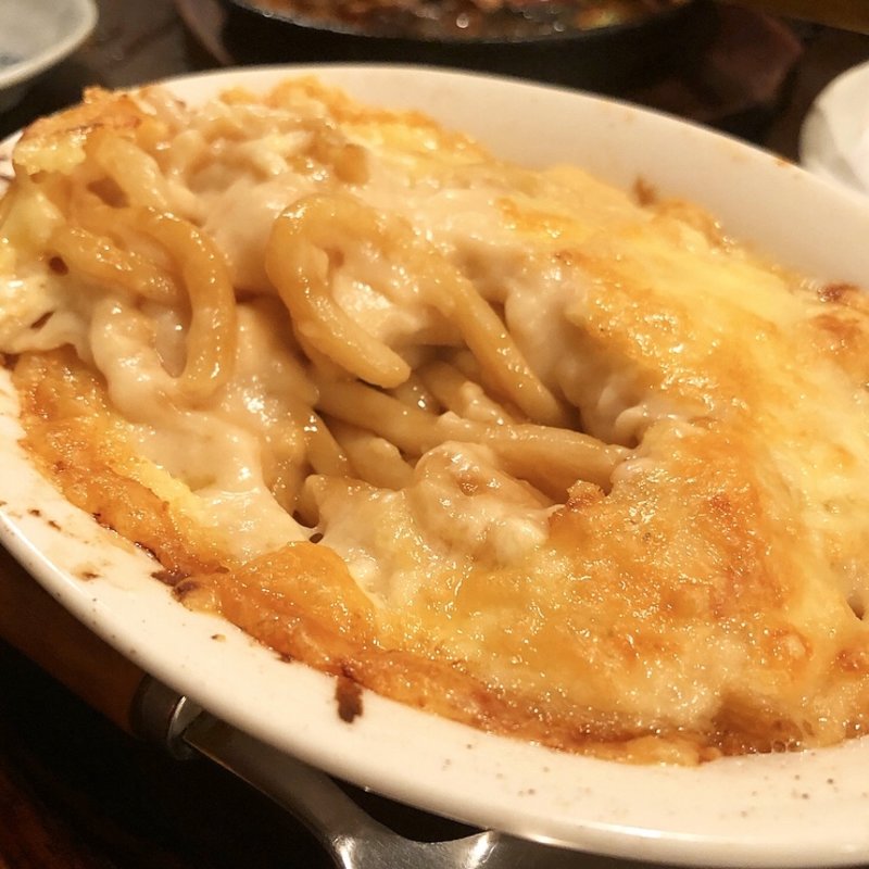 うどんグラタン(居酒屋わや)