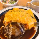 ハンバーグオムライス(キッチン　加山 （Kitchen　Kayama）)