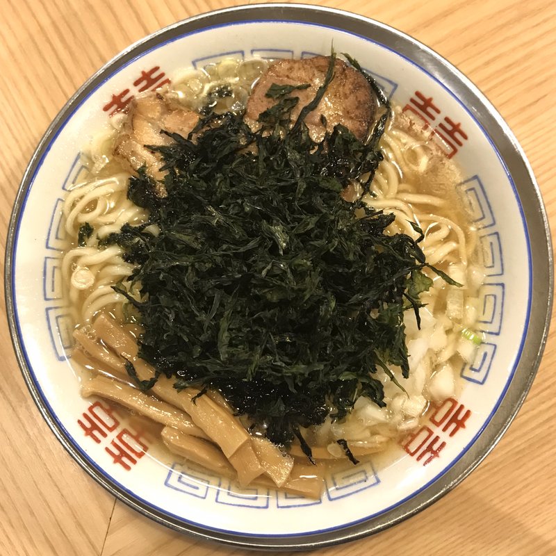 のり鹽（のりしお）(煮干しそば流。)