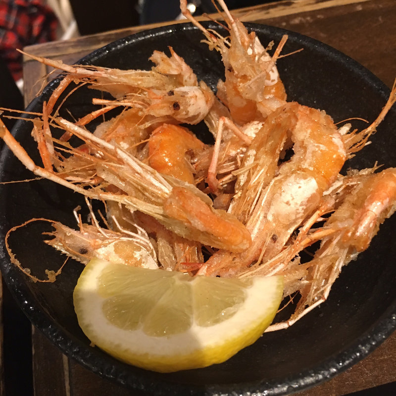 川海老の唐揚げ(伝助本店 （デンスケホンテン）)