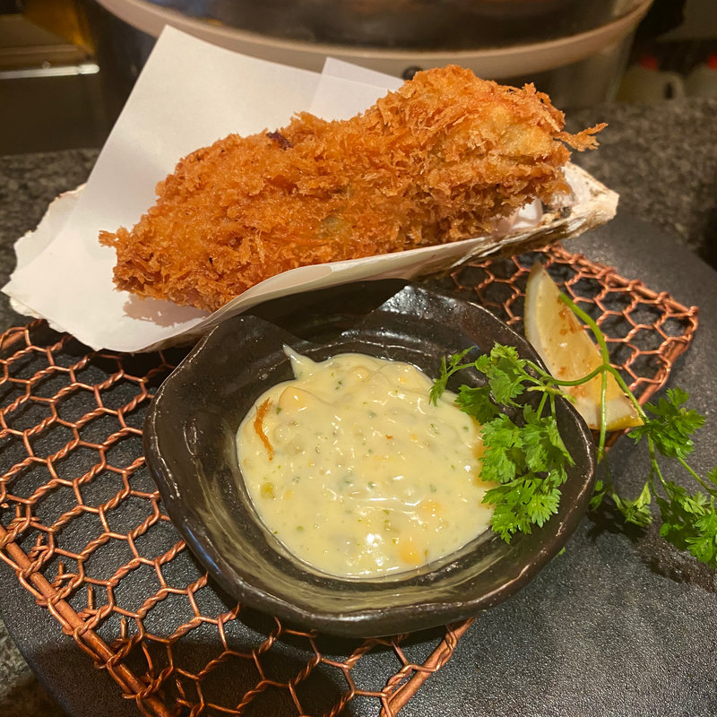 カキフライ(とんかつ マンジェ)