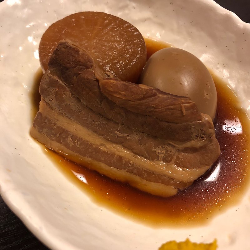 ブタ角煮　大根と玉子を添えて(だいこん家 )
