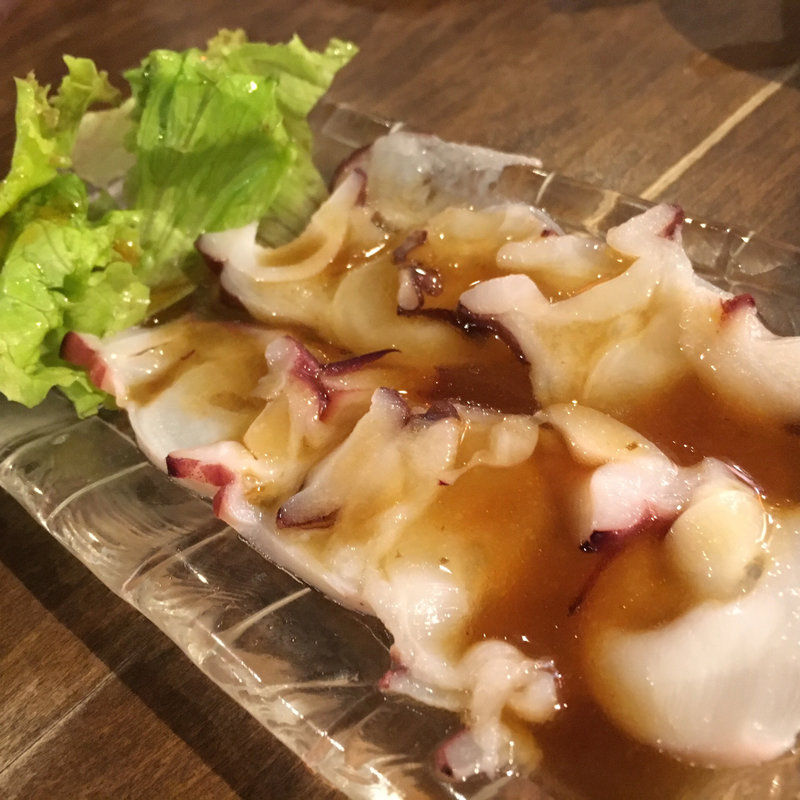北海道生タコのカルパッチョ(伝助本店 （デンスケホンテン）)