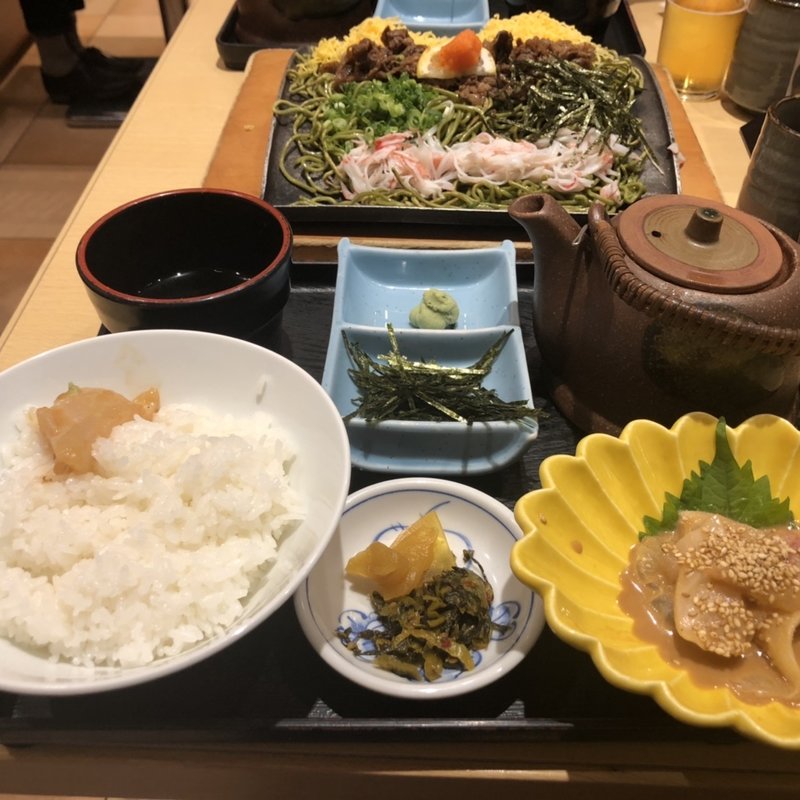 鯛茶漬けと瓦焼き(玄海の幸 海幸)