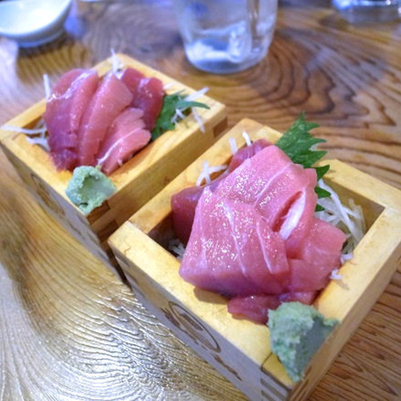 枡盛り本マグロ(おぐろのまぐろ （小黒の鮪）)