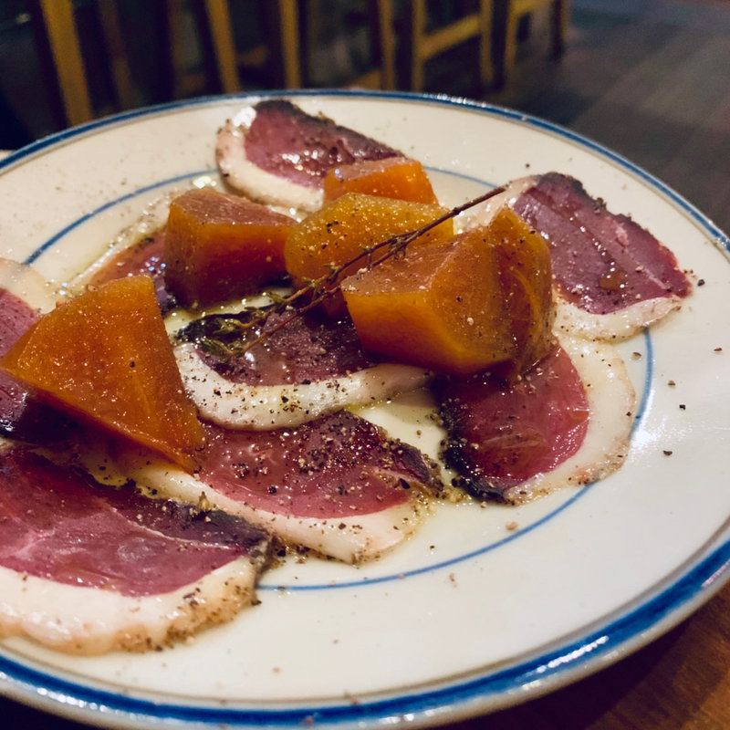 鴨ハムと柿のピクルス(BISOU （ビズー）)