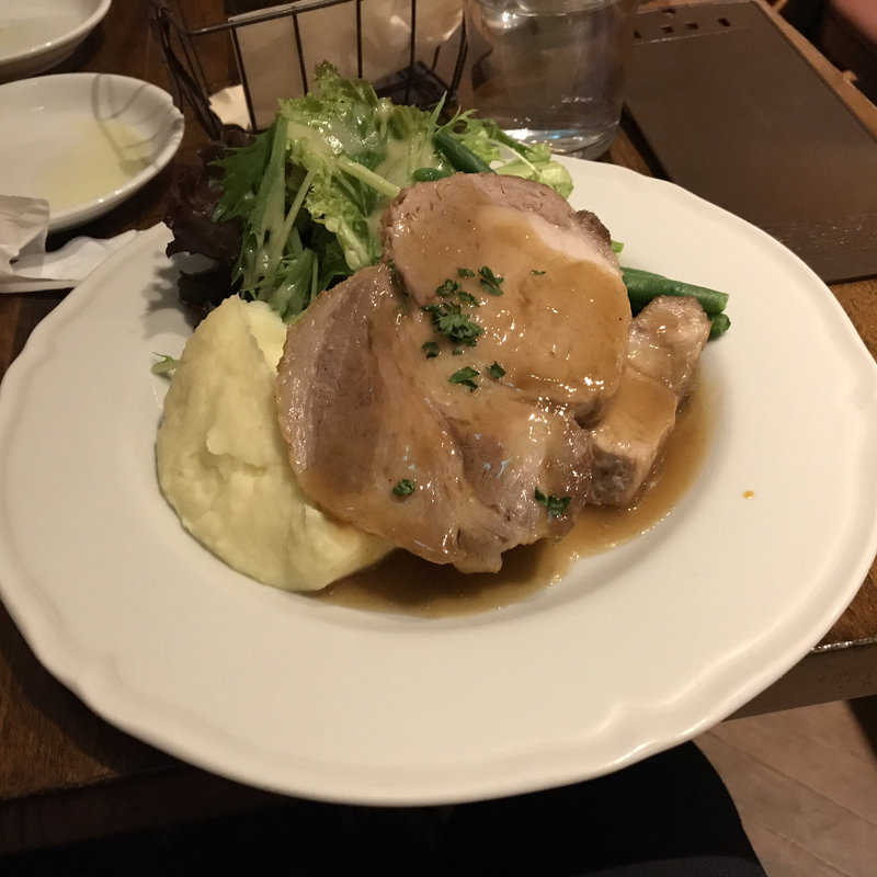 ポークステーキ(自然派ワイン・レストラン ボンクラ)