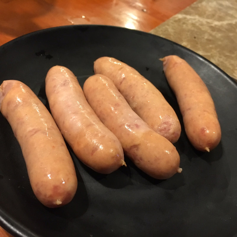 豚ソーセージ(七輪焼肉安安 千葉店)