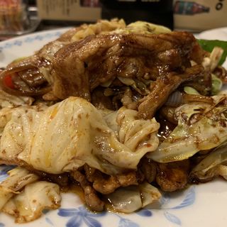 豚肉とキャベツの味噌炒め定食(開楽)