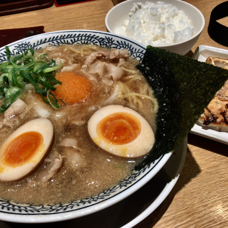 丸源餃子セット(肉そば＋味玉/餃子/ご飯小)(丸源ラーメン 高島平店 )