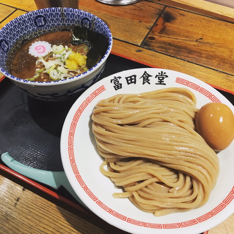 濃厚半熟味玉つけ麺(松戸中華そば　富田食堂 )