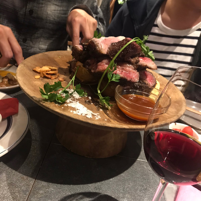 ステーキ類(炭火とワイン 京都駅前店)