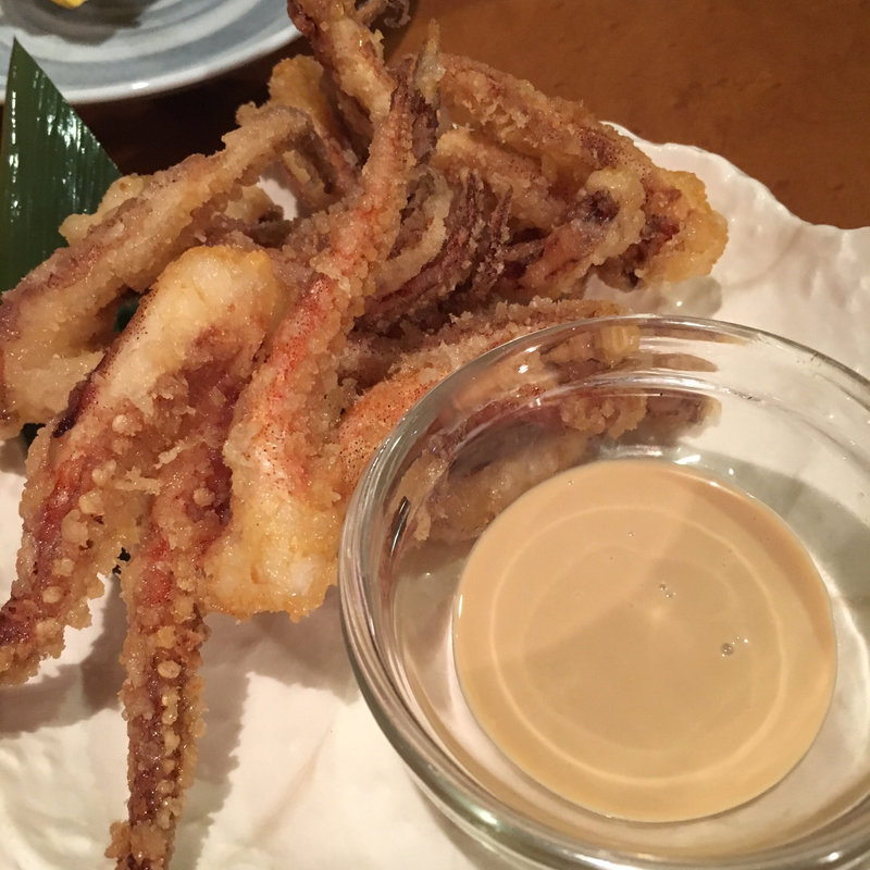 イカゲソの唐揚げ(千葉っ子居酒屋 旨串とりとん)