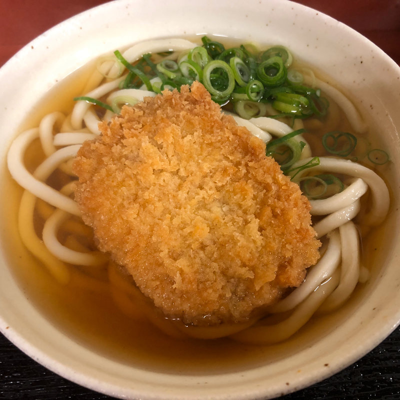 カレーコロッケうどん(そば うどん 潮屋 梅田店)