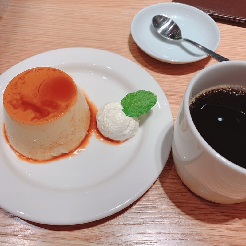 焼きプリン生クリーム添え(MUJI Diner 銀座)