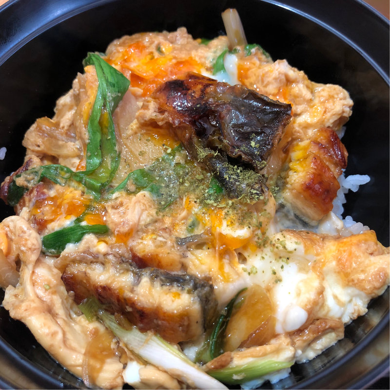 鰻の卵とじ丼(道の駅　ウッディー京北 )