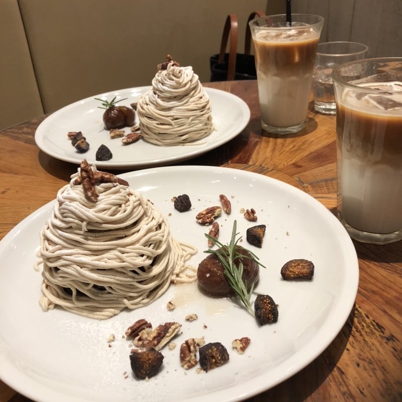 和栗のパンケーキ(ジェイエス パンケーキカフェ くずはモール店 （j.s. Pancake cafe）)