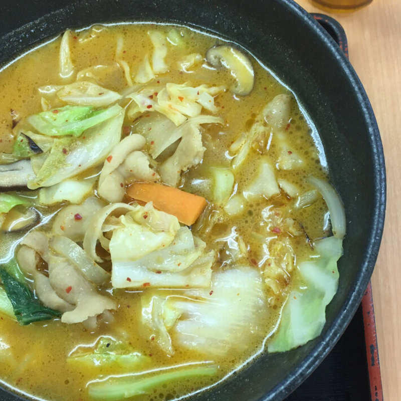 辛味噌ホルモンラーメン(輪厚パーキングエリア(下り線) 輪厚亭 )