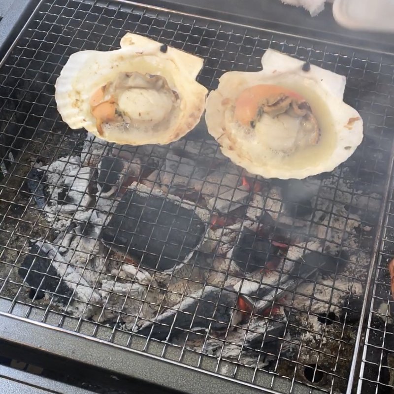 ホタテバター焼き(ゆりあげ港朝市)