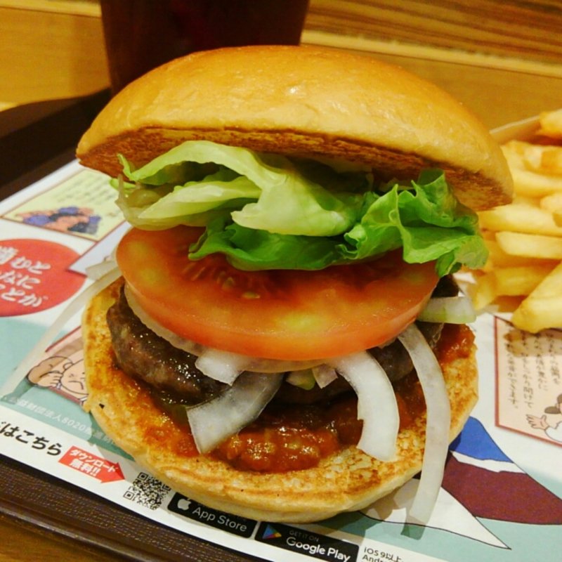 ジビエ鹿肉バーガー(ラグーソース)(ロッテリア 心斎橋店 )