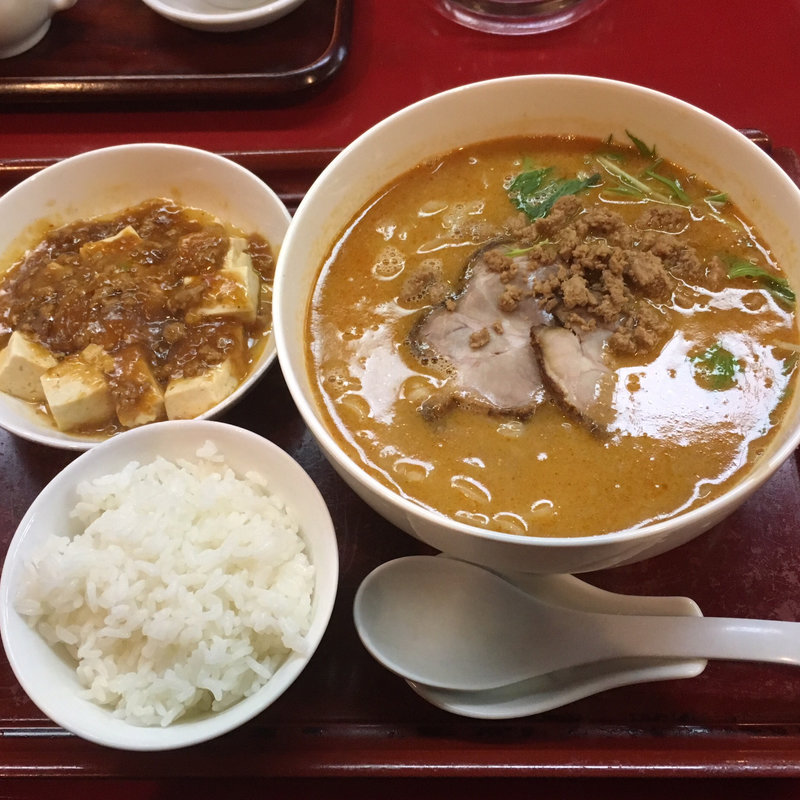 四川担々麺セット（ランチメニュー）(担々亭)
