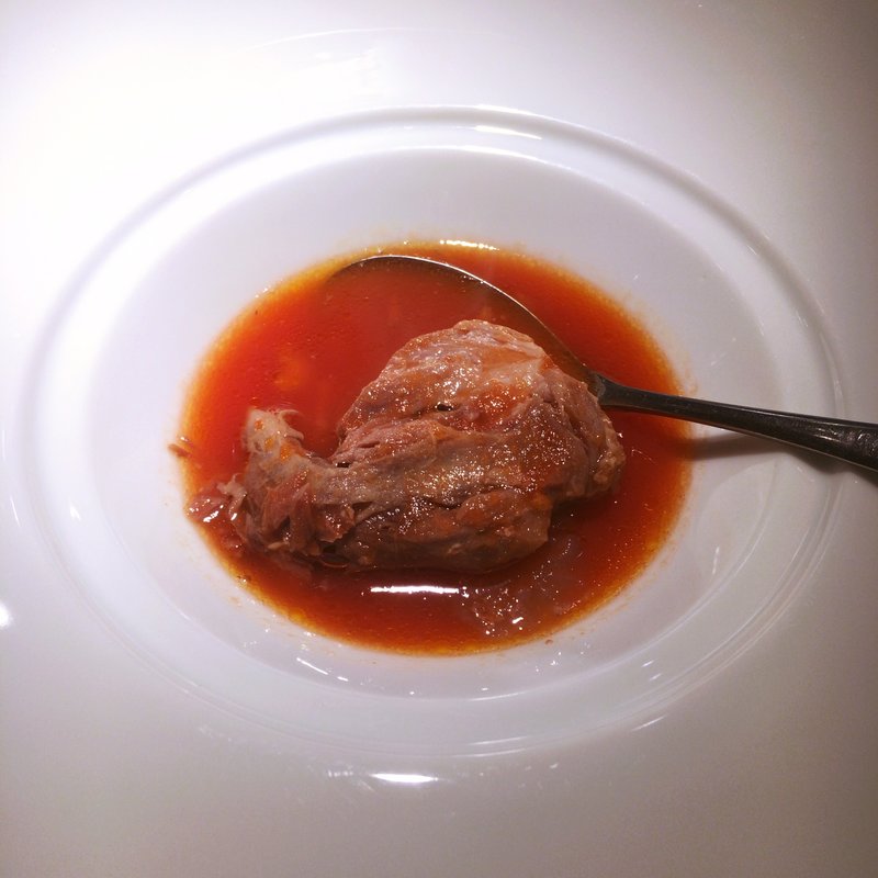 豚のすね肉の煮込み(道頓堀てっぱんステーキ豊島家)