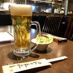 生ビール(鉄板居食屋 進)