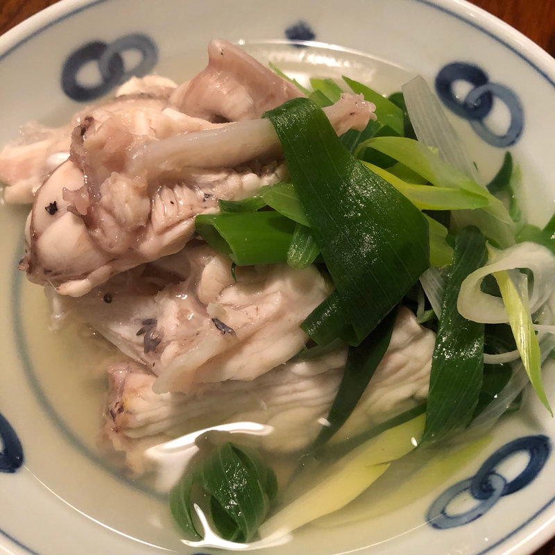 河豚の酒蒸し(酒処てらやま)