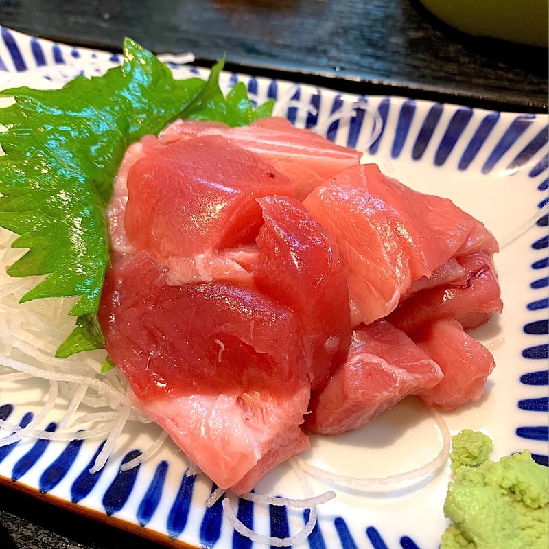 本まぐろ中とろぶつ定食(大田市場三洋食堂)