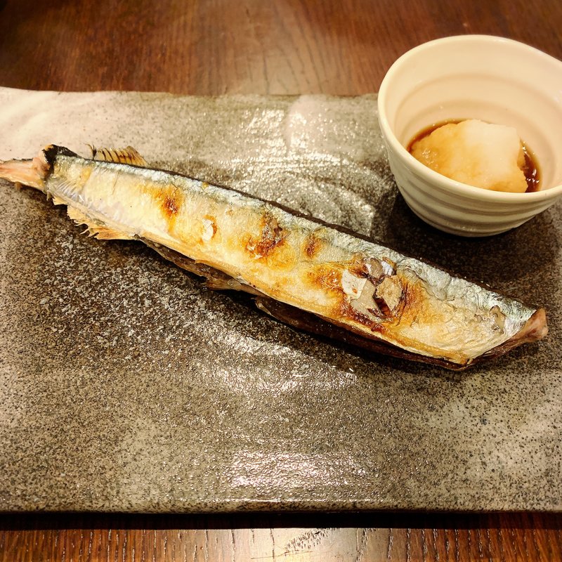 秋刀魚の塩焼き( 灼味噌らーめん 八堂八（やどや）)