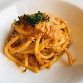 キタッラ　蟹とマスカルポーネのトマトソース(CUCINA ITALIANA ＆ BAR SFIDA)