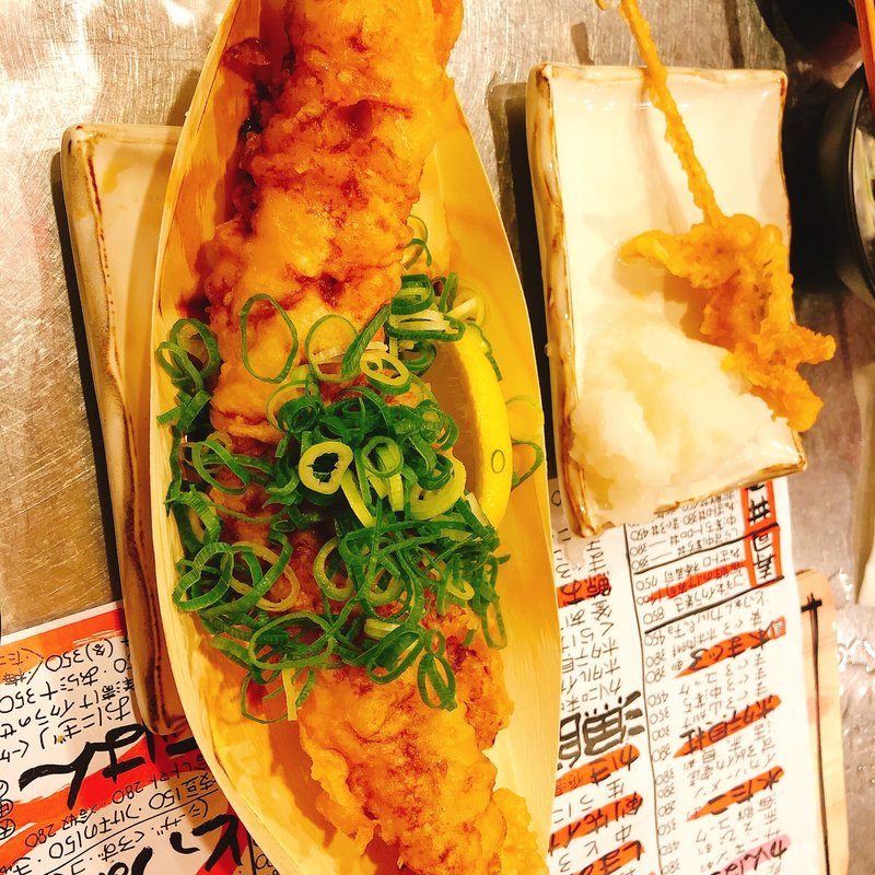 アナゴの天ぷら(とっつあん 天満店)