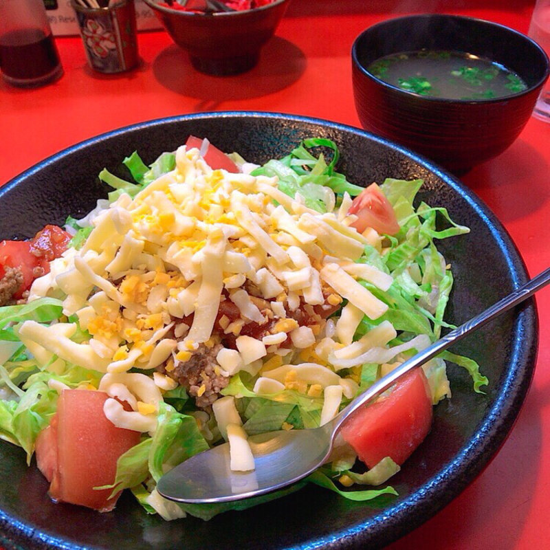 沖縄タコライス＋ミニスープ(沖縄料理護佐丸 / Okinawa Restaurant GOSAMARU)