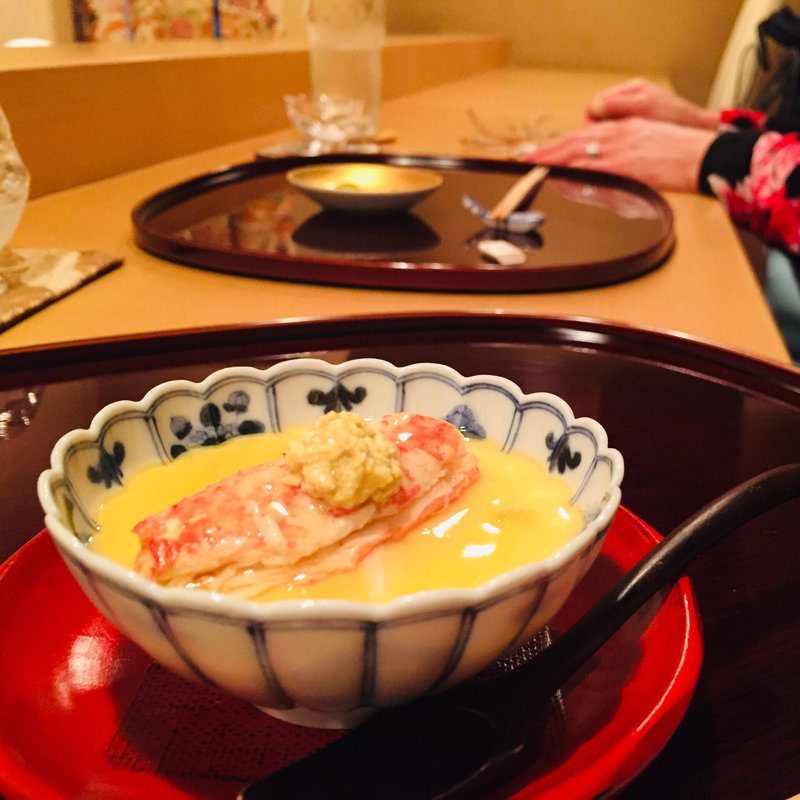 お凌ぎ_根室産毛蟹の玉〆め(料理 澤)