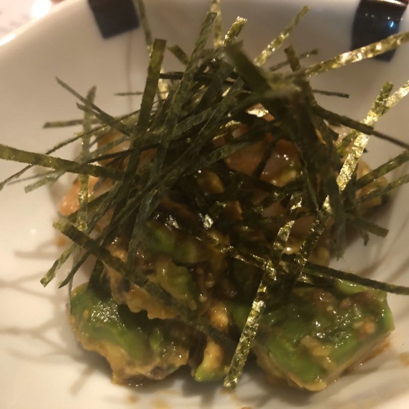 アボカドと小海老のわさび醤油和え(つつみの一歩)