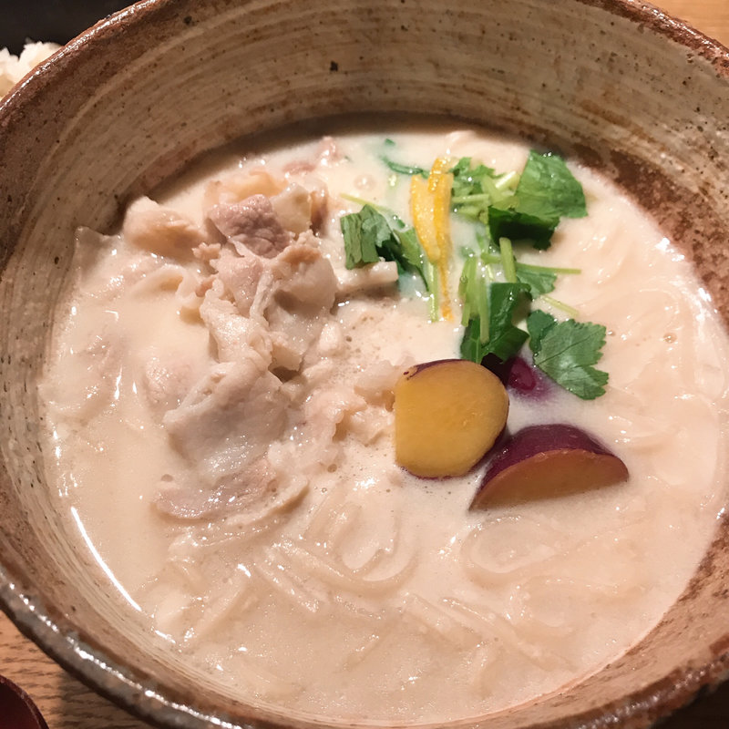 豚しゃぶとさつまいもの豆乳(山長 大手町店)