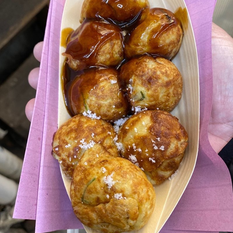  8個ソースと塩(ふりかけなし)(たこ焼道楽わなか なんば店)