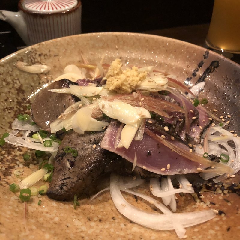 カツオのわら焼き(土佐炉ばた 八金 天満店)