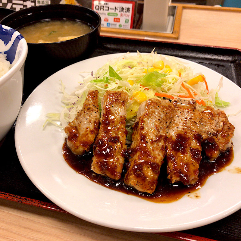 厚切り豚テキ定食(松屋 喜多見店)