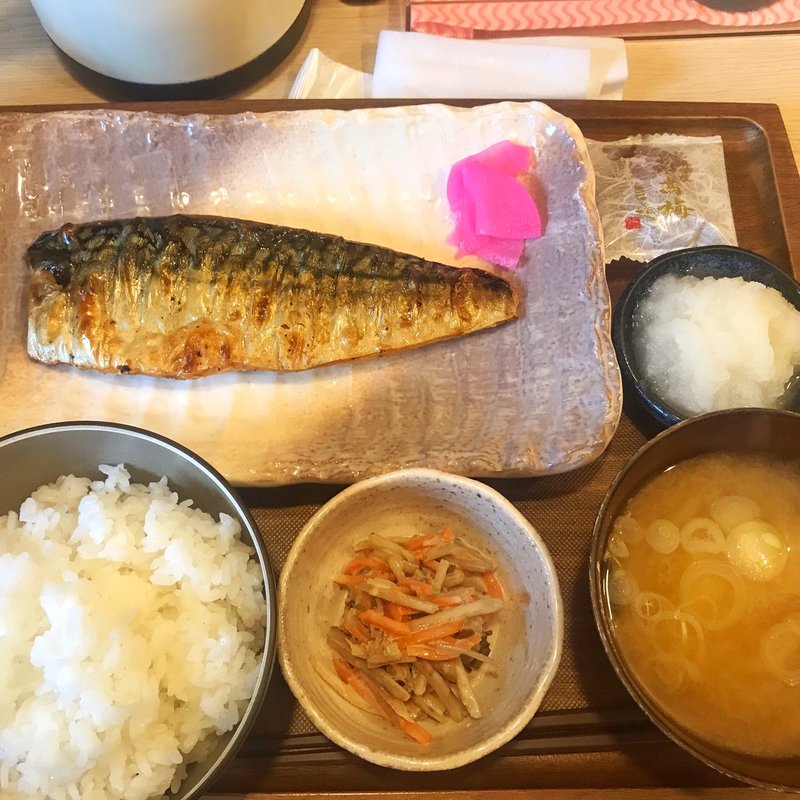 さば塩焼定食(ゆかり食堂)