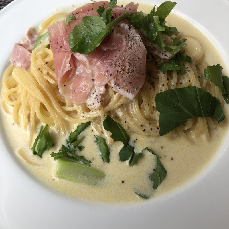 生ハムのクリームパスタ(TRATTORIA　Primo （トラットリア プリモ）)