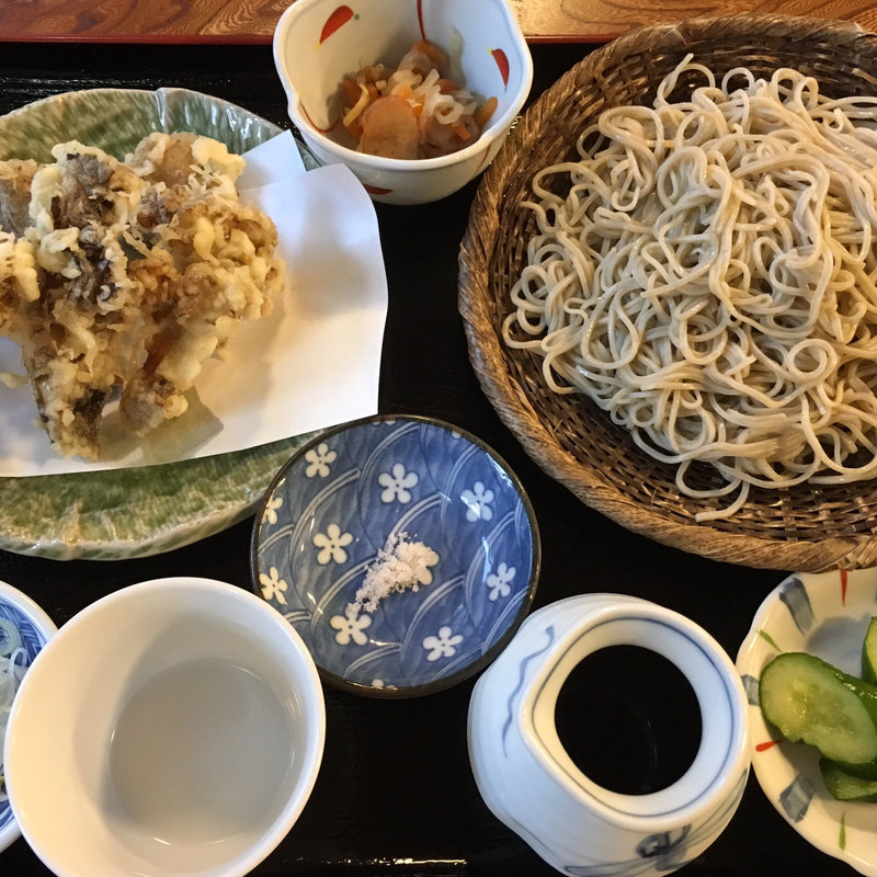 舞茸天ぷら ざるそば(穣庵 （【旧店名】たまき庵）)
