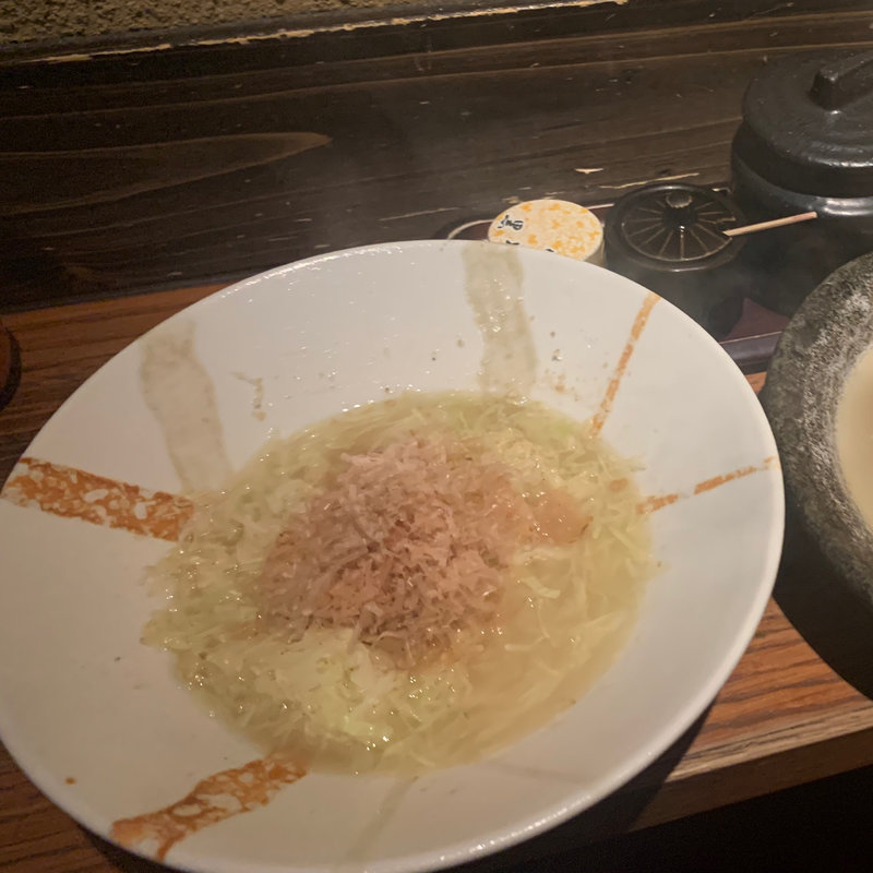 千切りキャベツ(鶏だしおでん さもん 中目黒店)