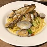 パスタコース（さばとあさりのアーリオオーリオゆずこしょう風味）