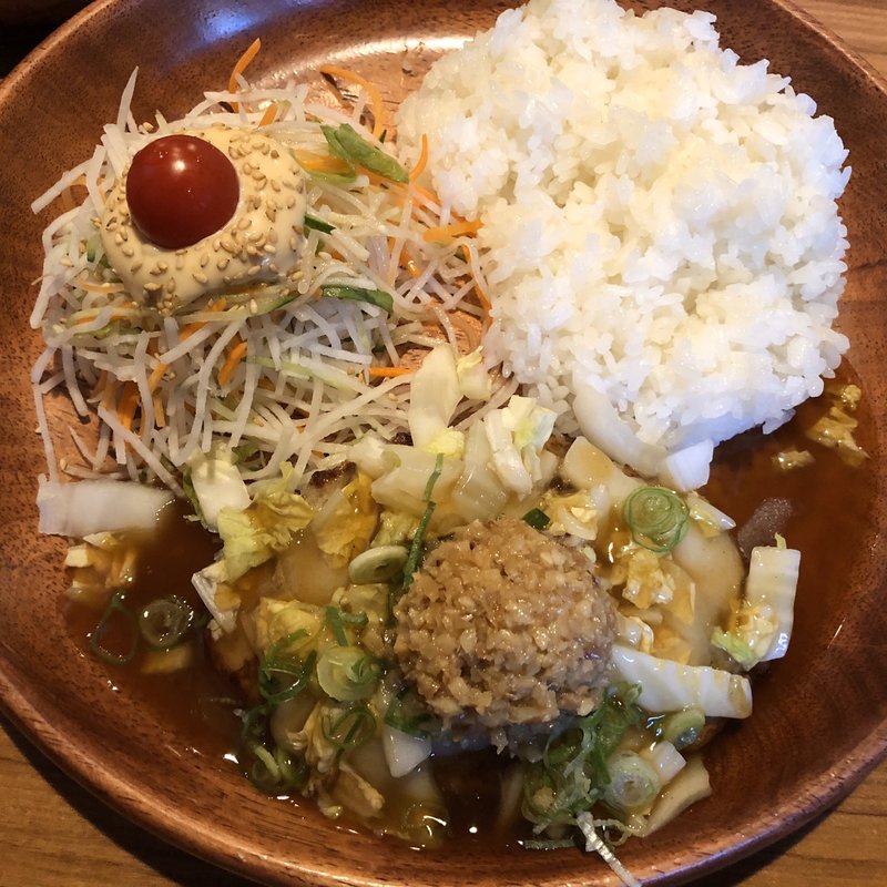 和風ジンジャーバーグディッシュ(びっくりドンキー 米沢徳町店)