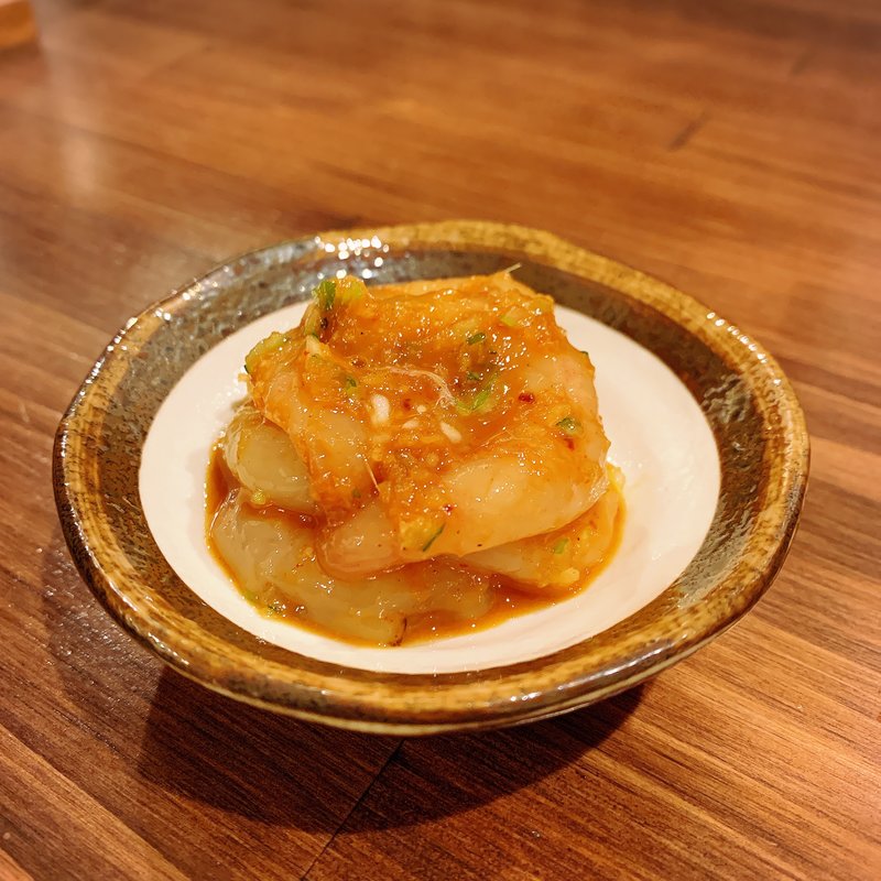 甘海老のチャンジャ( 灼味噌らーめん 八堂八（やどや）)