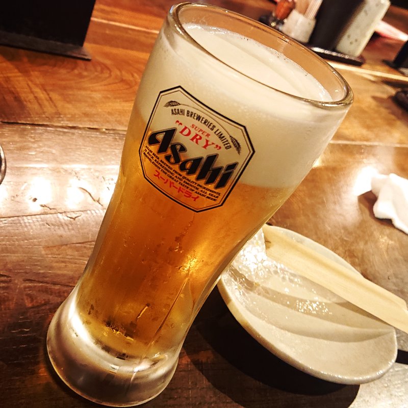 アサヒスーパードライ 生ビール中(居酒屋 かまどか 池上店 )