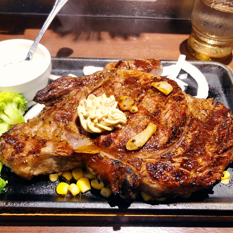 リブロース500g(いきなりステーキ 法善寺店)